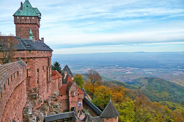 Hohkönigsburg in den Vogesen/Frankreich